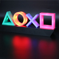 Lumière néon en acrylique à led, personnalisée, avec commande vocale, éclairage décoratif d'icon de jeu pour PS4, lumière d'ambiance