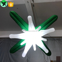 Décoration gonflable d'extérieur, modèle personnalisé, fleur suspendue, pour événement, Club, Festival, A8539, 1x2m
