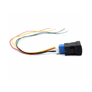 Su geçirmez OEM tarzı yeni kare 22x22mm açma-kapama 12V <span class=keywords><strong>DC</strong></span> 3A araba LED ışık Bar Dash basmalı düğme anahtarı - Product Image 5