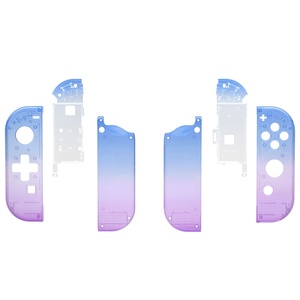 EXtremeRate Gradient Translucent Bluebell Replacement Housing Shells <b>Case</b> Cover for Nintendo <b>Switch</b> & <b>Switch</b> OLED Dpad Version - Product Image 1