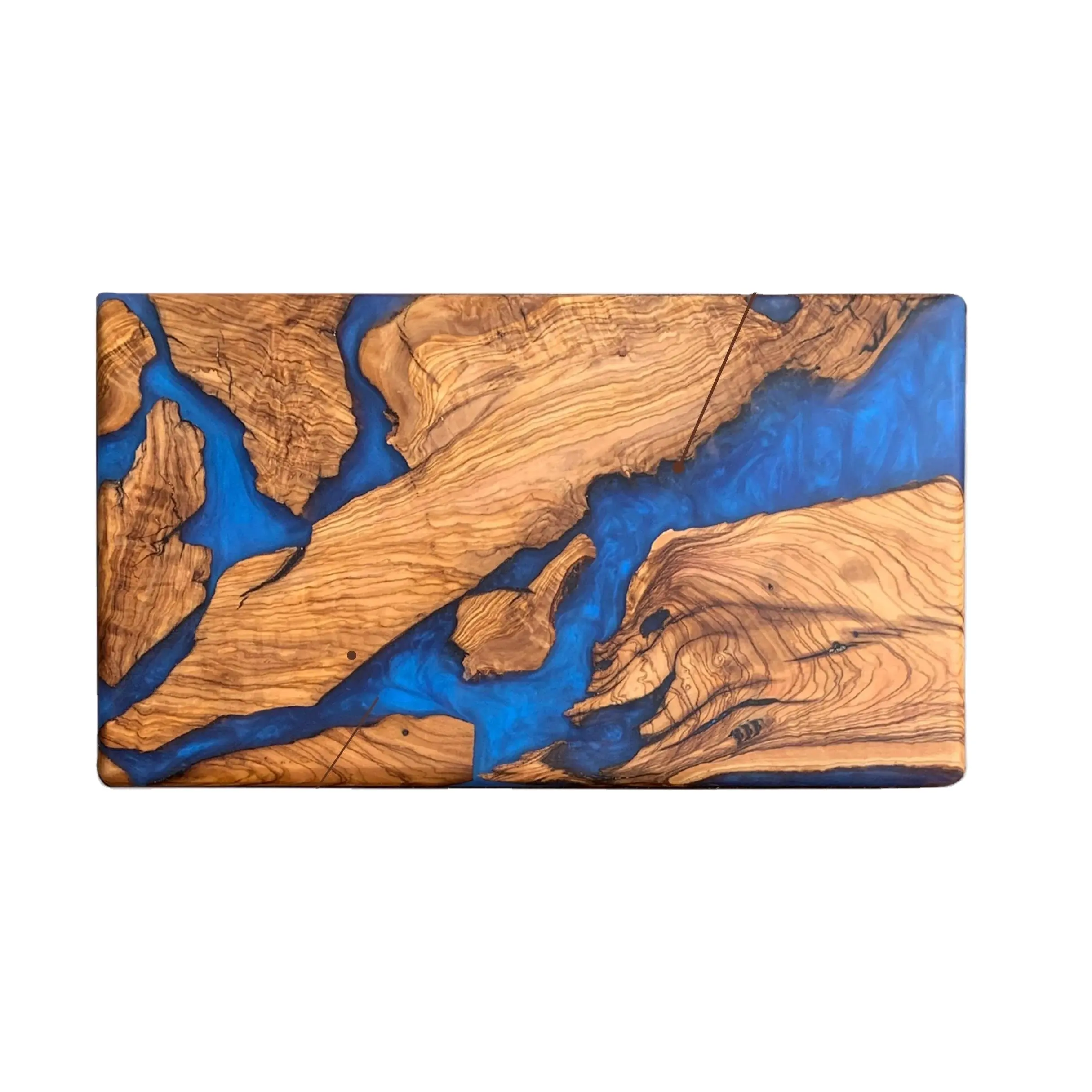 Natural Resin Wooden Epoxy Serving Board Olive Wood Cheese Platter Resin Wood Serving Tray Cutting Board Resin Chopping Board