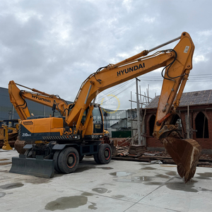 Excavatrice sur pneus d'occasion HYUNDAI R210W-9 en stock avec peinture d'origine, excavatrices d'occasion HYUNDAI 210W-9 210W-7 HW210 210W - Product Image 2