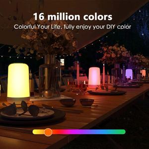 RGB LED Intelligent <b>Smart</b> <b>Table</b> Lamp Bedroom <b>Bedside</b> Lamp BT Mode APP Control <b>Smart</b> Night Light Ambient Light - Product Image 5