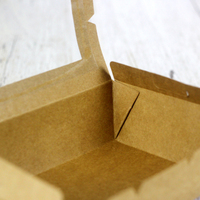 Emballage en papier Bucatini imprimé durable pour pâtes et nodules prêts à sécher, boîte inférieure à verrouillage automatique avec fenêtre découpée