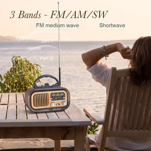 Haut-parleur bluetooth solaire avec radio Fm Solar Am Fm Retro Radio bluetooth Speaker Radio solaire portable Radio à énergie solaire - Product Image 4