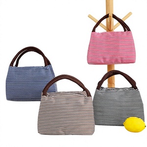 Insulated Water Resistant Eco-Friendly Oxford Cloth Lunch <b>Bag</b> with Zipper Closure Durable & Portable for Office Workers - Product Image 3