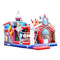 Enfants extérieurs commerciaux et jeux gonflables de terrain de jeu de château plein d'entrain de vaisseau spatial d'adulte à vendre