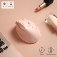 Nouveau produit Souris verticale ergonomique bi-mode portable compacte BT USB Version batterie sans fil