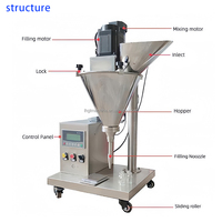 5g 10g 30g 50g Machine à emballer de remplissage de tarière de bureau 1g-50g Micro doseur poudre sèche petit remplisseur de tarière