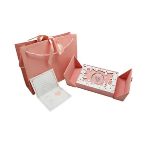 Factory In Stock Wedding Paper Jewelry Box Love Ring Gift Box Pendant Packaging Boxes