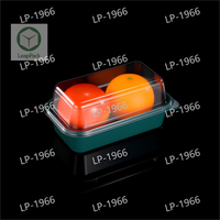Boîte de cuisson de gâteau Rectangle en plastique Transparent emballage jetable pour Dessert nouilles gelée Hamburger aliments en conserve