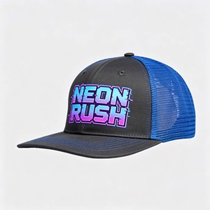 Casquette de camionneur unisexe respirante et tendance en maille, six pièces, protection solaire, modèle très demandé à l'export. - Product Image 1