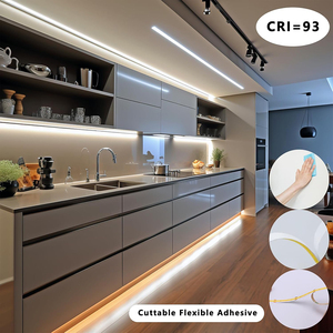 Kit de Iluminación <span class=keywords><strong>LED</strong></span> COB de Alta Densidad de 12V para Debajo del Gabinete, Tiras de Luces <span class=keywords><strong>LED</strong></span> Cortables, 320 <span class=keywords><strong>LED</strong></span>/M, Atenuador Táctil <span class=keywords><strong>con</strong></span> Sensor de Movimiento, para <span class=keywords><strong>Cocina</strong></span> y PC - Product Image 2