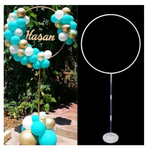 Hot Trends Reusable <strong>Circle</strong> Round <strong>Balloon</strong> <strong>Arch</strong> Stand Kit <strong>Balloons</strong> Wreath Ring Party Background - Product Image 2
