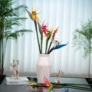 Haute qualité à la main simple branche grue Streptome <span class=keywords><strong>orchid</strong></span>ée réaliste chinois mariage Graduation fleur pour la maison pâques noël - Product Image 1