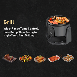 Design innovant, <span class=keywords><strong>multicuiseur</strong></span> électrique à double zone de cuisson Vapeur/ébullition/gril Freidora Electrica Friteuse à <span class=keywords><strong>air</strong></span> numérique - Product Image 5