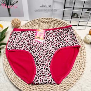 9984 #   Нижнее белье для полных женщин: трусы с высокой посадкой, с цветочным и леопардовым принтом, повседневные, оптом напрямую с фабрики, по низкой цене - Product Image 3