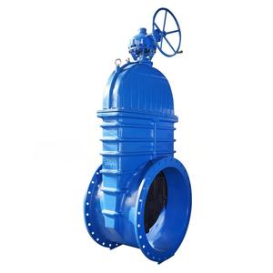 Vanne à opercule à siège renforcé de grand diamètre DN50-DN600 PN10/PN16 en fonte ductile EPDM certifiée ISO9001/CE avec tige en acier inoxydable pour - Product Image 1