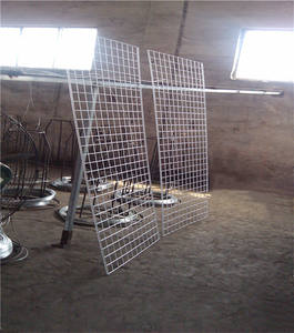 סופרמרקט & חנות קיר תליית מדף 2x6 קומה חוט רשת תיל רשת עם חוט ברזל עבור תצוגת מוצר - Product Image 1