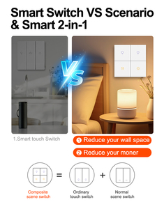 2025 thân thiện với da Key Thiết bị chuyển mạch 8 gang thông minh tuya 2 trong 1 ZigBee tường chuyển đổi trung tính và trực tiếp chuyển đổi với xây dựng trong 16A tiếp sức - Product Image 5