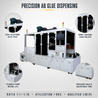 Mesin Dispensing & Press Holding Lem AB Baterai Daya Tinggi |   Dispenser Pompa Plunger Platform Ganda 2 kW 220V Garansi 1 Tahun