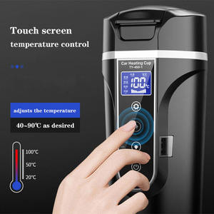 <span class=keywords><strong>Bouilloire</strong></span> électrique portable pour voiture avec chauffage rapide <span class=keywords><strong>12V</strong></span> 24V, bouteille d'eau universelle pour voyage en voiture, camion, camping-car - Product Image 2