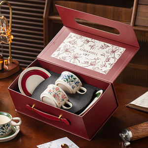 High Quality Porcelain <b>Dinnerware</b> Sets with Plant Patterns Dishwasher-Safe Mugs Tea Cups for Kitchen Wedding Parties - Product Image 4