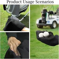 Serviette de golf imprimée Waffleg, séchage rapide, antibactérienne, respectueuse de l'environnement