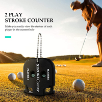 Compteur de coups de golf pour deux joueurs, enregistreur de scores, compteur de tirs manuel à cadran avec clip de chaîne, portable, personnalisable OEM