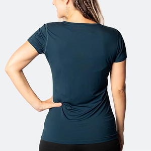 Vêtements de maternité personnalisés pour l'é<span class=keywords><strong>t</strong></span>é <span class=keywords><strong>T</strong></span>-shirts d'<span class=keywords><strong>allaitement</strong></span> respirants avec fermeture éclair <span class=keywords><strong>T</strong></span>-shirts d'<span class=keywords><strong>allaitement</strong></span> à col rond de grande taille - Product Image 5