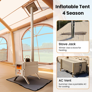Tente <span class=keywords><strong>de</strong></span> <span class=keywords><strong>camping</strong></span> gonflable pour 12 personnes, grande, double couche, en Oxford 300D, portable, installation rapide, 2 portes, imperméable, tente <span class=keywords><strong>de</strong></span> <span class=keywords><strong>camping</strong></span> extérieure - Product Image 6