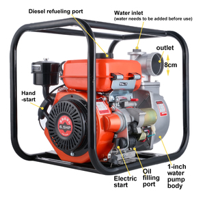 3 Inch <strong>Electric</strong> Start diesel <strong>Water</strong> <strong>Pump</strong> diesel <strong>Water</strong> <strong>Pump</strong> for Agricultural Irrigation diesel Fuel <strong>Pumps</strong> - Product Image 2