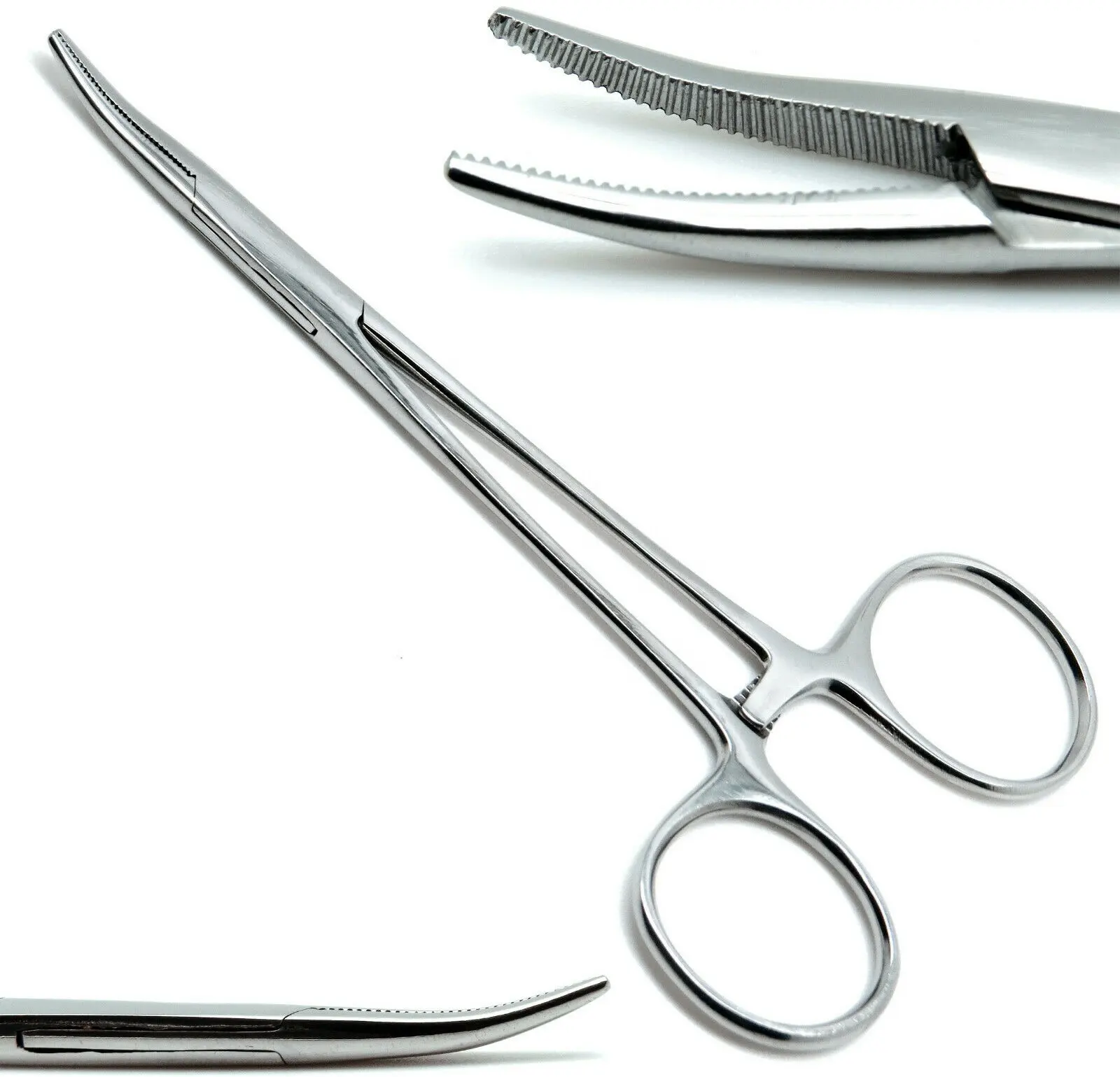 Hemostáticas pinzas Mosquito 5,5 ''quirúrgico Dental curva instrumentos