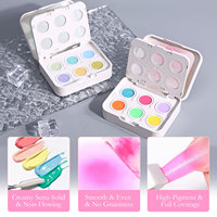 Hanyinails Pat Pat Gel – Collection 6 Couleurs – Gel Crème Semi-Solide Dégradé Non-Coulant – Gel Polish Éponge pour Service OEM Complet