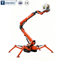 Grue araignée à flèche longue avec hauteur de levage de 10m, 16m, 21m, capacité de 1,5 tonne, 3 tonnes, 5 tonnes, 8 tonnes, 10 tonnes, 12 tonnes, homologuée CE