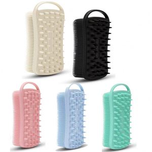 2-in-1 Soft Silicone <b>Bath</b> Brush | Multifunctional Pet Grooming & Body <b>Scrubber</b> Promotional Gift - Product Image 2