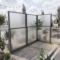 Balustrade rétractable SMARTART en verre trempé, aluminium et acier inoxydable pour balcon, terrasse, piscine, OEM, vente en gros, sur mesure