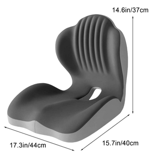 Ergonomic Memory Foam Seat Cushion Office <strong>Chair</strong> Pillow With Lumbar <strong>Support</strong> <strong>for</strong> Long Time Sitting <strong>Back</strong> Pain Relief Breathable - Product Image 5