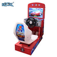 Machine de jeu d'arcade à jetons pour simulateur de course de voiture LCD Kids Outrun 22