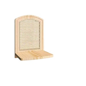 Wooden <b>wall</b>-<b>mounted</b> aromatherapy vase <b>shelf</b>, simple home living room <b>wall</b>-<b>mounted</b> flower pot <b>shelf</b>, decorative rack - Product Image 5