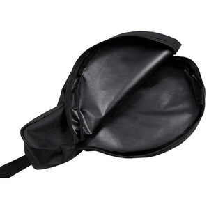 Frying Pan Storage Bag Black Polyester Dustproof Cover Large Round 43cm x 30cm Outdoor <b>Camping</b> <b>Kitchen</b> Utensil Protector - Product Image 4