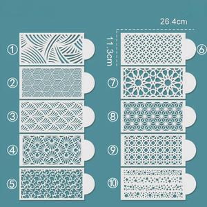 Pochoir aérographe DIY pour décoration de gâteaux, motif totem classique pour pulvérisation latérale de gâteaux, modèle pour latte art et outil de tamisage de sucre en poudre - Product Image 6