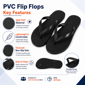 Infradito in PVC all'ingrosso, MOQ basso 20 paia, ciabatte estive casual da spiaggia, <span class=keywords><strong>sandali</strong></span> multicolore - Product Image 4