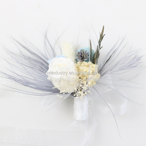 Ramillete de <span class=keywords><strong>Flores</strong></span> Eternas <span class=keywords><strong>Preservadas</strong></span> para Damas de Honor de Boda, Rosa, Graduación, Acción de Gracias, Duradero de 3 a 5 Años, Natural, al por Mayor - Product Image 2
