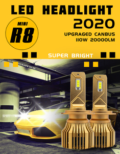Lámpara LED Canbus R8 H4 H7 para Faros Delanteros de Coche, 20000LM, 4300K, 6000K, 8000K, Lámpara <span class=keywords><strong>H1</strong></span> 9005 HB3 9006 HB4 H8 H9 H11, Bombillas para Faros Antiniebla - Product Image 5
