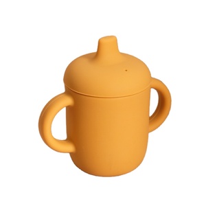 Tasse d'apprentissage en silicone anti-fuite pour bébé à 360 degrés avec poignées – Tasse d'apprentissage en silicone pour bébé - Product Image 1