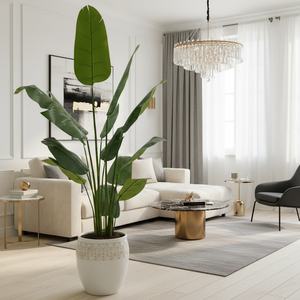 Palmera Artificial Ecológica con Certificación UV, Resistente al Fuego y al Agua, Palmera del Viajero Realista, Tamaño y Color Personalizables - Product Image 1