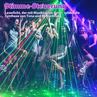 Láser de Discoteca RGB para DJ, Control Remoto de Sonido DMX-512, para Club, KTV, Bodas, YSH