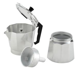 クラシックイタリアンスタイル金属モカポットエスプレッソとコーヒーStovetopメーカーふた付きストック機能 - Product Image 5