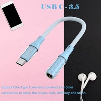 Neuankömmling 3,5mm Buchse zu Typ C Buchse 100% OEM-kompatibler Konverter-Audio adapter für Telefonanruf Broadcast USB Key